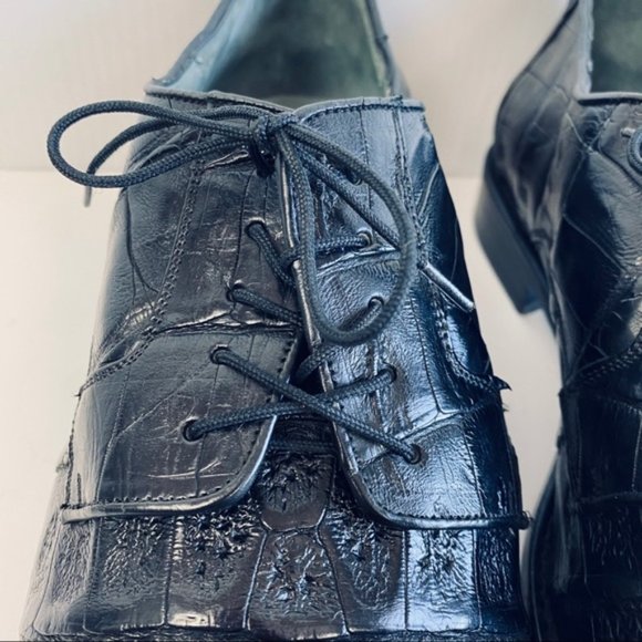 Franco Cuadra Genuine Hornback Crocodile Shoes - Picture 10 of 15